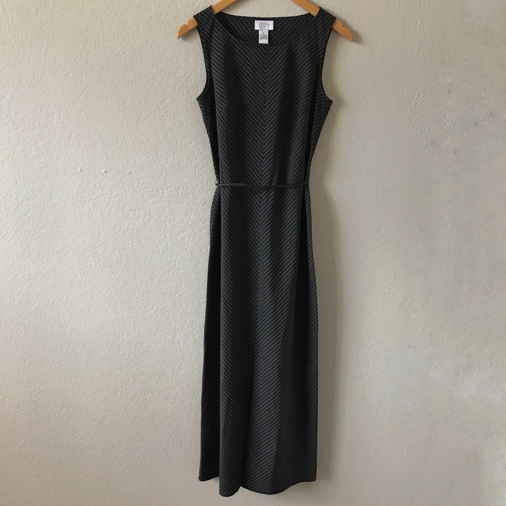 NWT ANN TAYLOR LOFT Chevron Maxi Sheath Dress 2